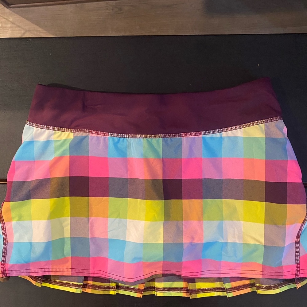 plaid lululemon skirt!